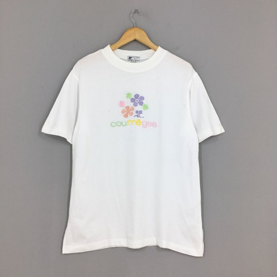 Courreges Paris T Shirt Medium Vintage 90's Courre