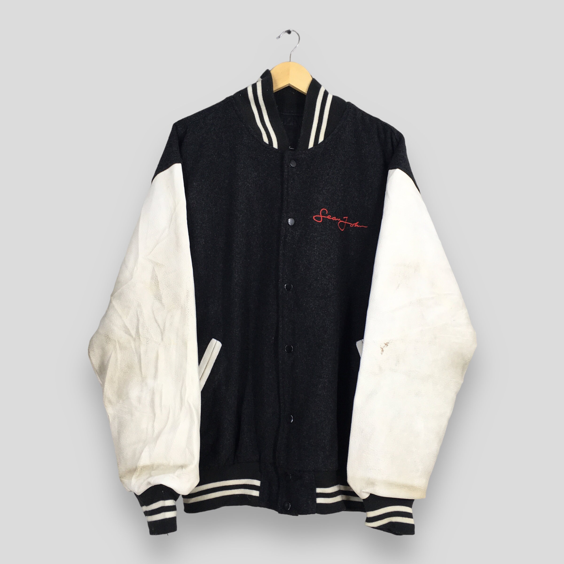 90s B系 Sean john ナイロン スナップ スタジャン HIPHOP 2025年最新】SEANJOHN スタジャンの人気アイテム - メルカリ