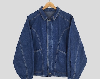 ヴィンテージ ベネトン フォーミュラ 1 刺繍 ブルー コットン