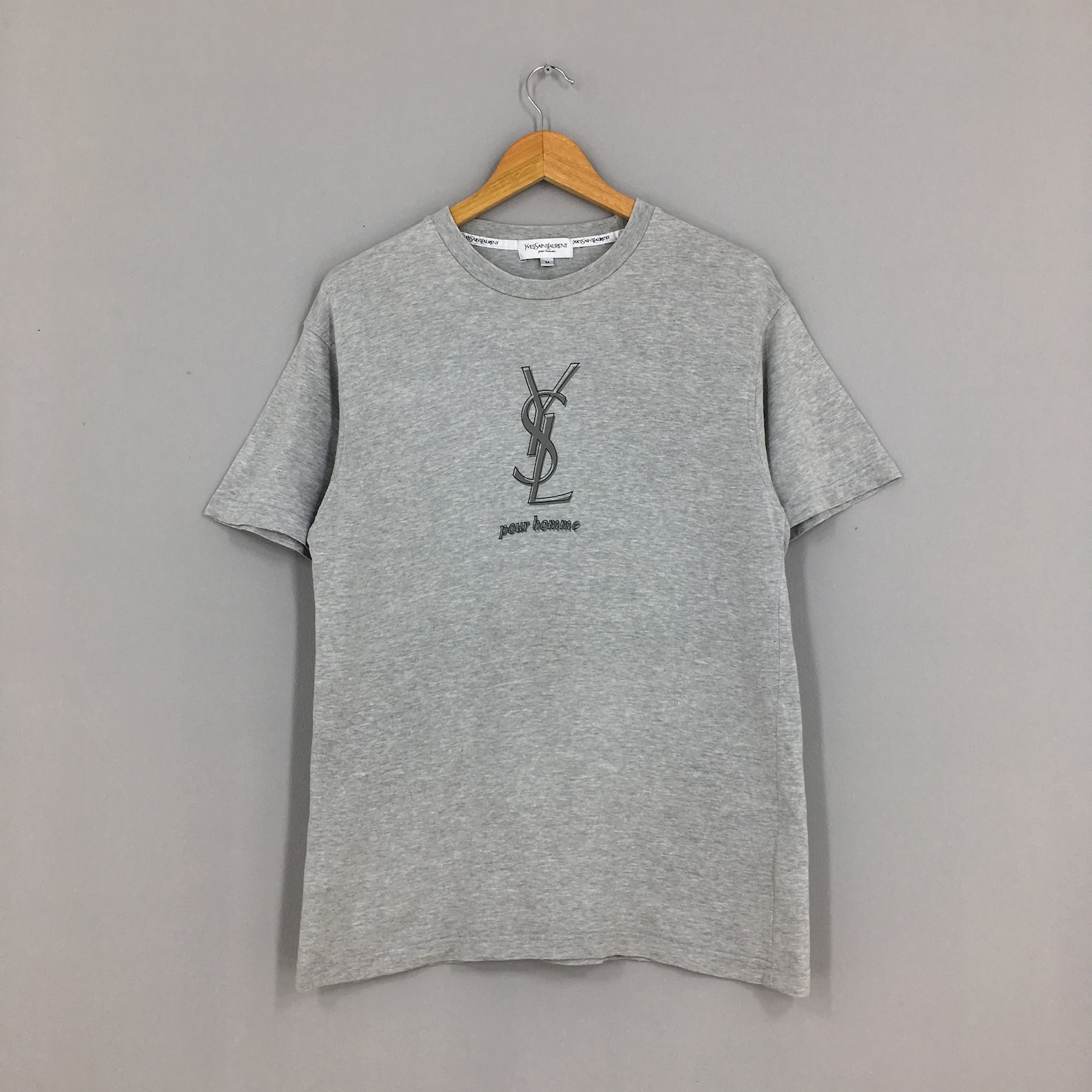 Vintage 90's Yves Saint Laurent T Shirt Medium Designer | Etsy