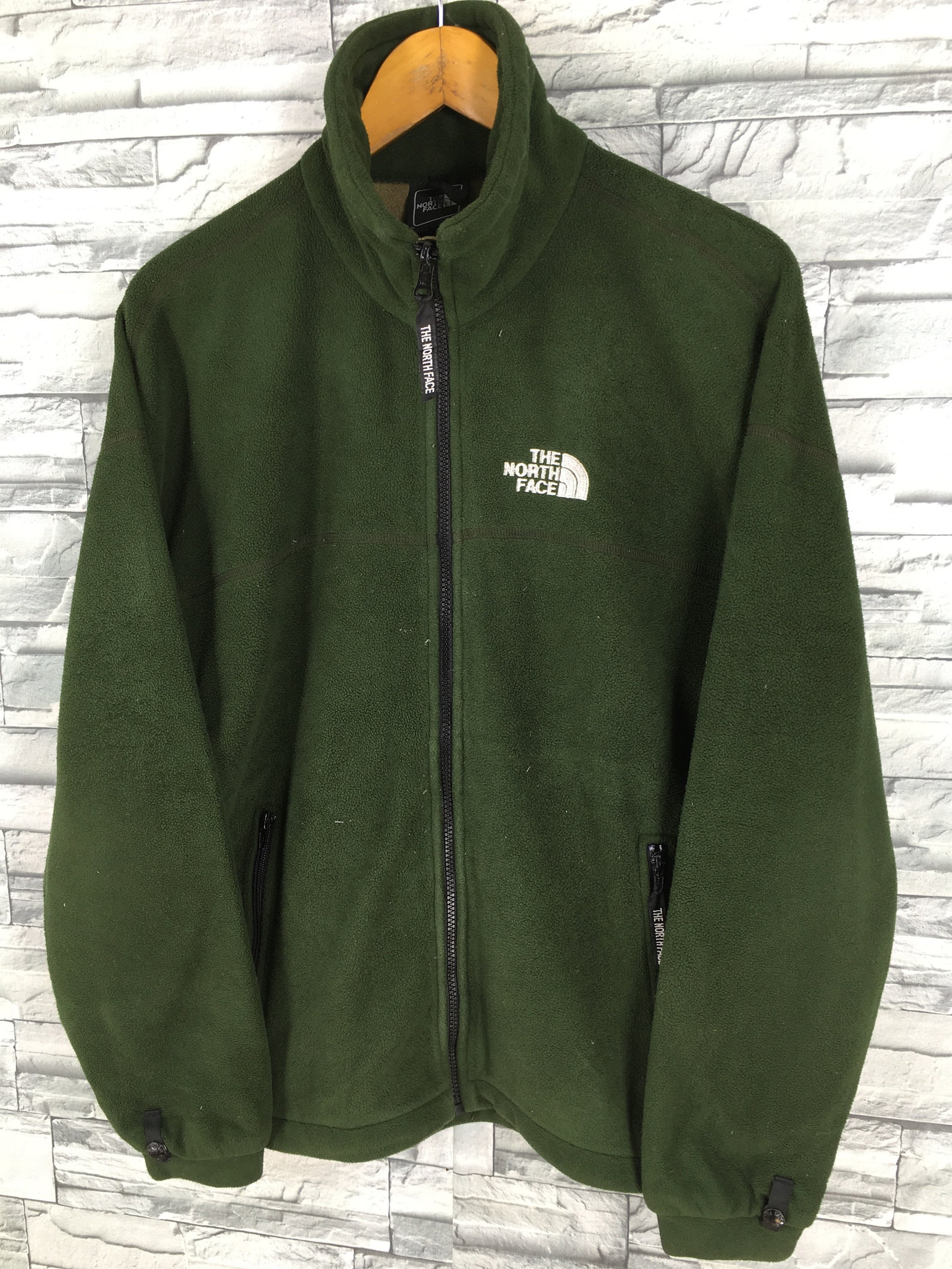 Vintage the North Face Men Medium Jacket Fleece North Face Etsy