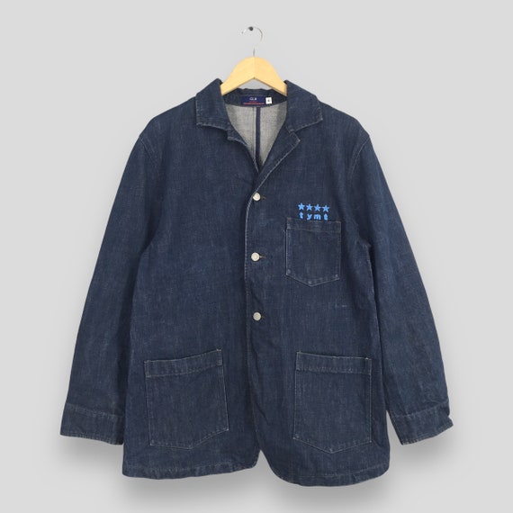 ジャケット・アウター 60s 70s USA fade blue harrington jacket 60s 70s Mens 44 De Luxe Navy Windbreaker Jacket Harrington