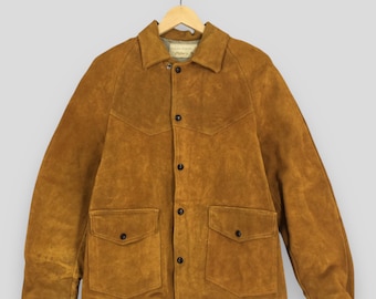 Vintage Schott NYC Brown Suede Leather Jacket Medium 90's Schott