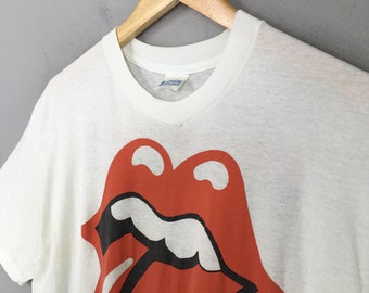 ROLLING STONES 1989 LIP&TONGUE XL Tシャツ 1989 Rolling Stones Concert T Shirt Steel Wheels XL tongue