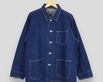 Vintage 80s Polo Country Chore Workers Blanket Jacket Medium Ralph