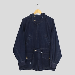 Vintage 1980s Jean Of Plantation Issey Miyake Indigo Denim Jacket Medium Japanese Designer Issey Miyake Jeans Made In Japan Workwear Size M