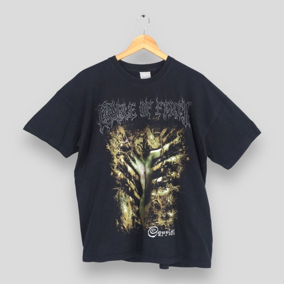 Vintage 90's Cradle of Filth Carrion T Shirt Large Y2K Cradle of