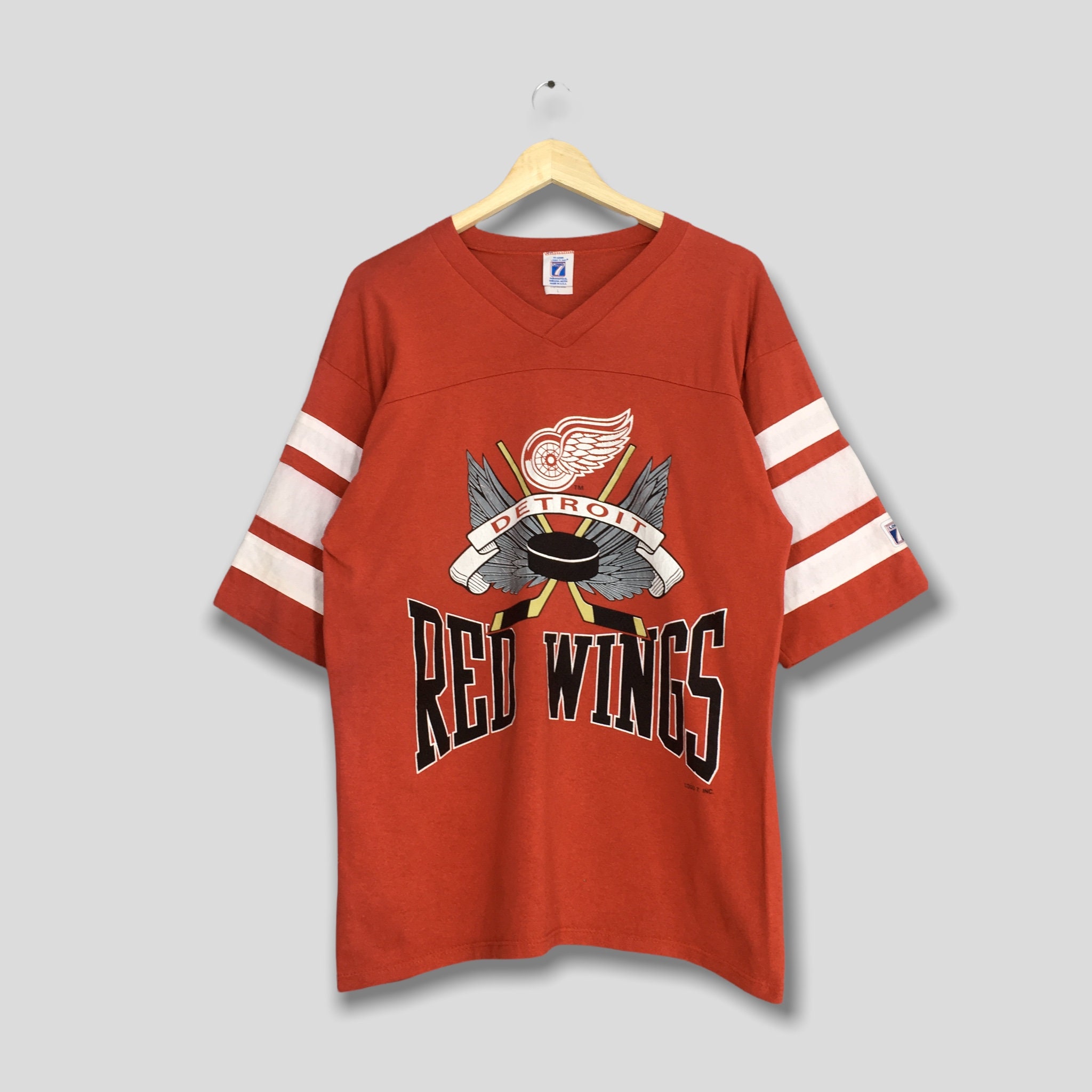 Vintage Detroit Red Wings NIKE NHL Street Hockey Jersey Adult 