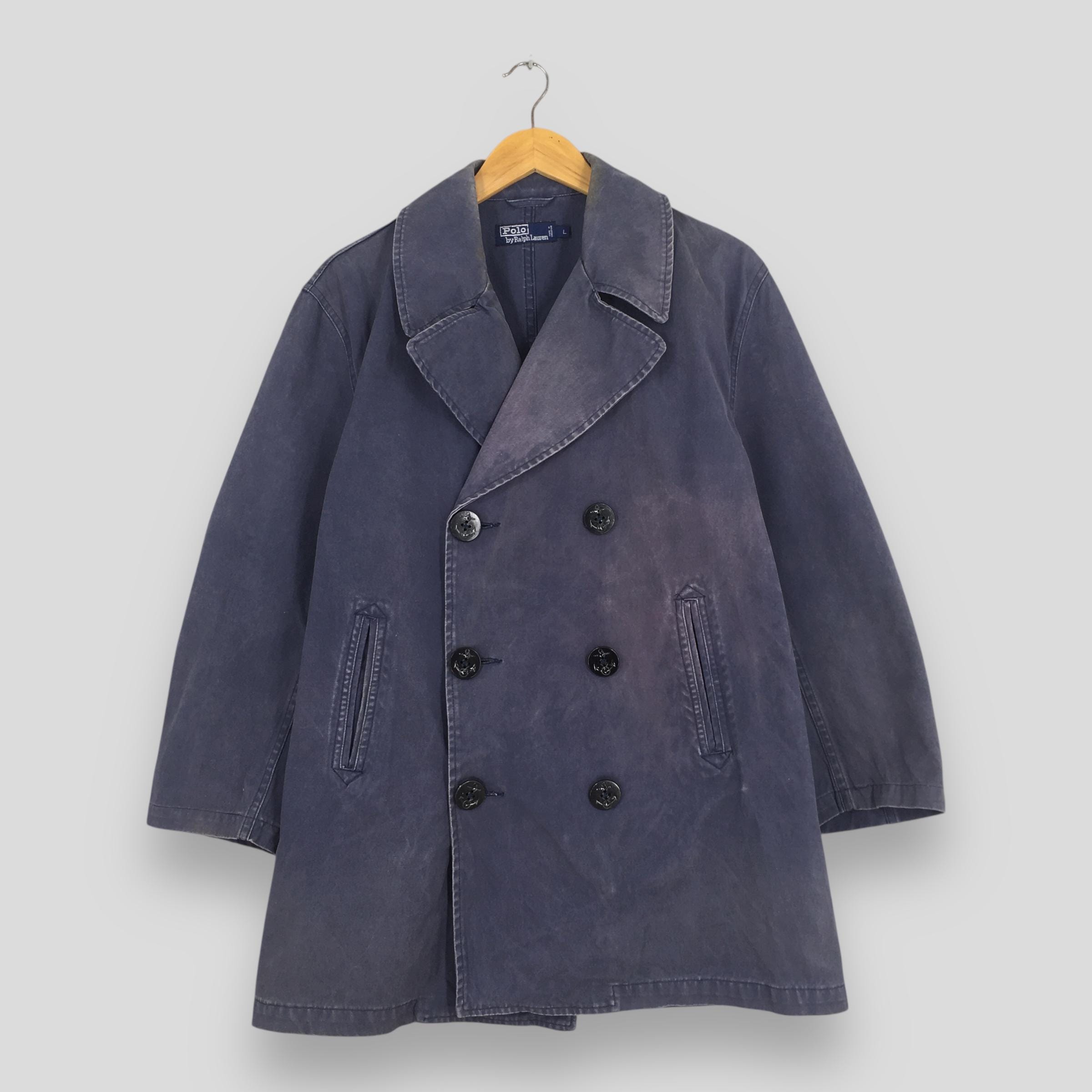 ジャケット・アウター 90s Polo by Ralph Lauren pea coat Vintage 90s Polo Ralph Lauren Peacoat Jacket Large Ralph Lauren