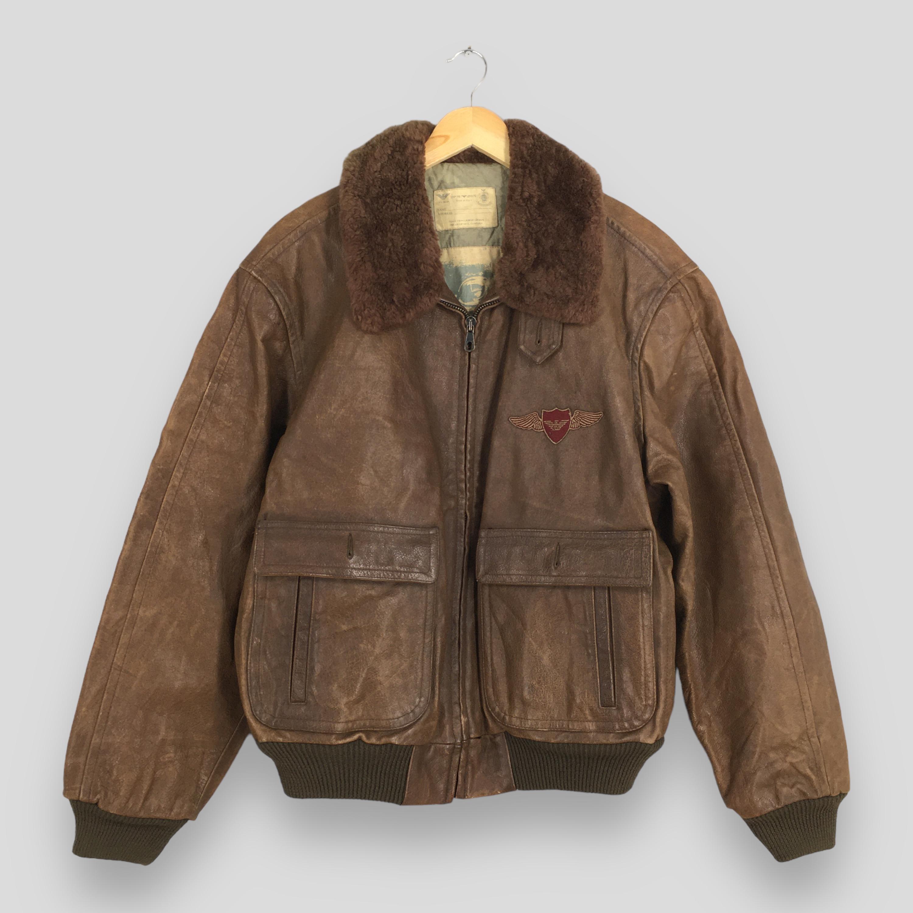 Vintage FW 88/89 Emporio Armani Shearling Flight Bomber Vintage FW 88/89 Emporio Armani Shearling Flight Bomber