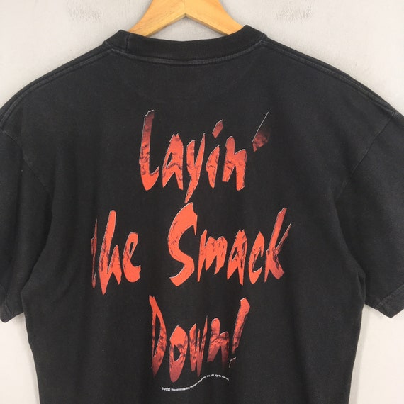 Vintage 90's WWE the Rock Dwayne Black T Shirt Medium American