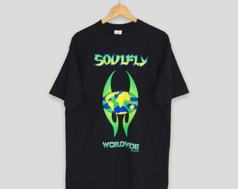 Vintage 1999 Soulfly Worldwide Tour T Shirt Xlarge Soufly One