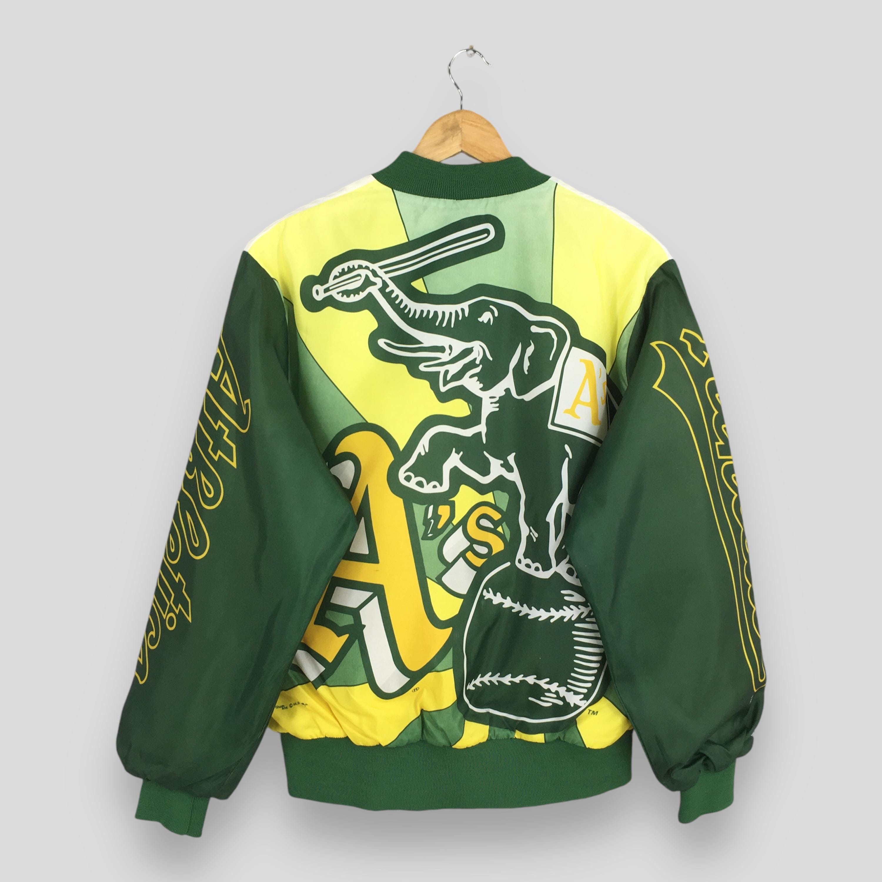 Vintage 90s Oakland Athletics MLB Fanimation Jacket Large