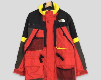 Vintage The North Face Skiwear Hoodie Jacket Medium 1990s North Face Multicolor Jacket North Face Tnf Hoodie Skiing Steep Tech Jacket Size M