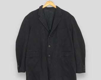 Vintage Y's for Men Yohji Yamamoto Black Wool Jacket Medium Ys for