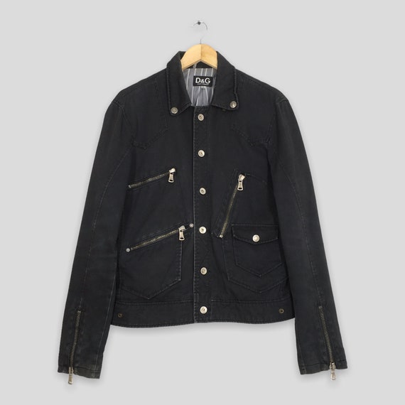Vintage Dolce Gabbana Punk Jacket Small 1990s Bikers Denim Jacket Bondage Multi Zipper Jacket D G Punk Stylish Black Jacket Size M Etsy Canada