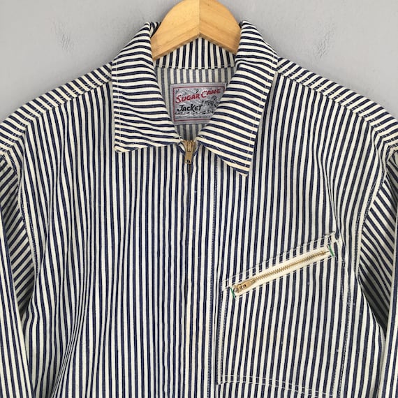 CAL O LINE ★美品★ HICKORY STRIPE JACKET Walk The Line In Cal O Line's Stripe Engineers Jacket