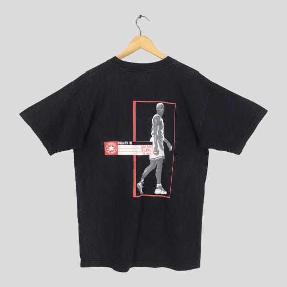 トップス VINTAGE CONVERSE DENNIS RODMAN T-SHIRT Vintage 90s Dennis Rodman Converse Shirt XL – Madd Vintage