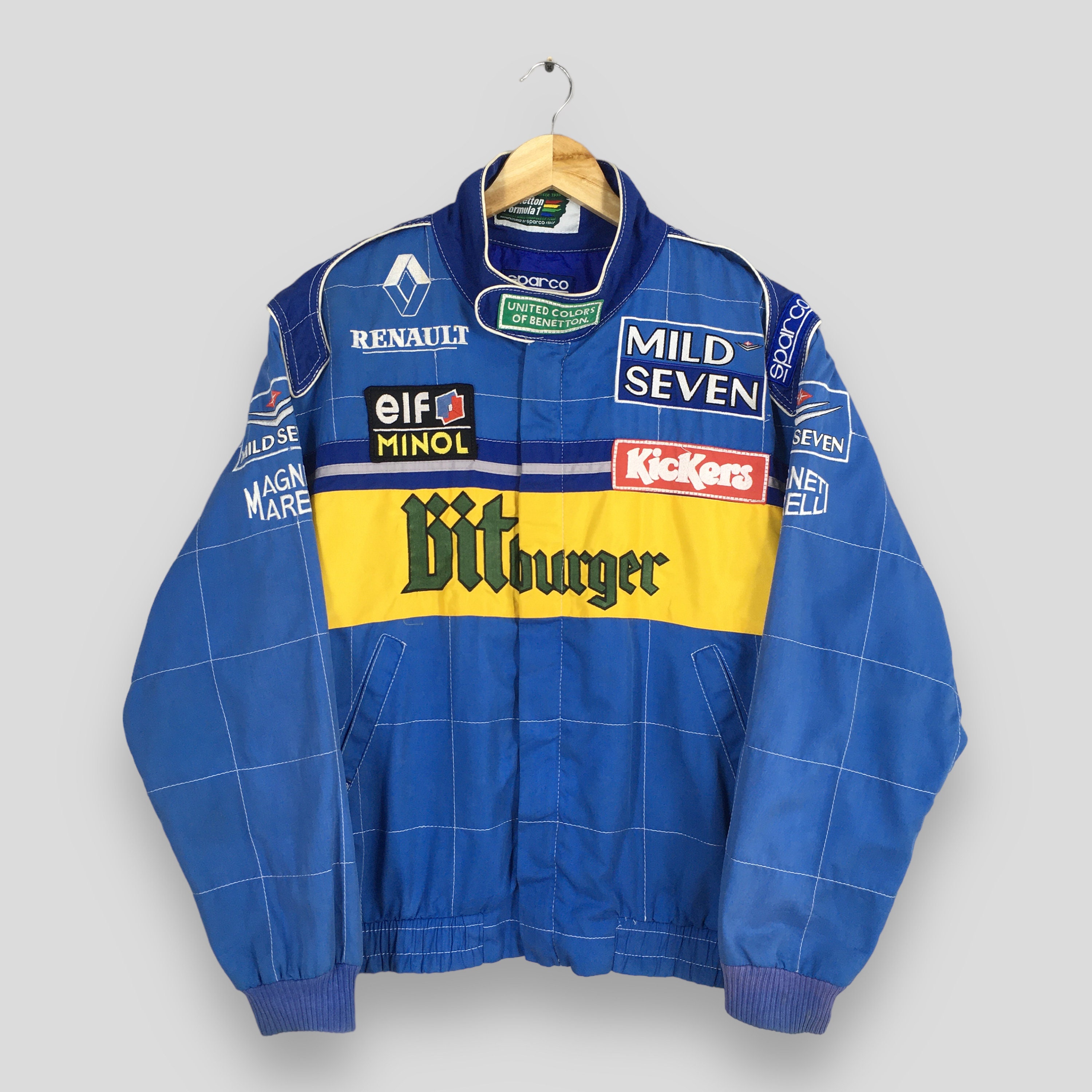 Vintage Benetton Bitburger Formula 1 Embroidery Jacket Vintage Benetton Bitburger Formula 1 Embroidery Jacket