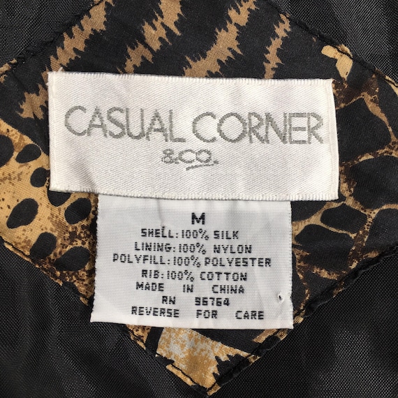 Vintage Tiger Leopard Patterned Jacket Medium 90s… - image 6