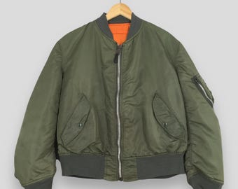 Vintage 90's Alpha Industries US Air Force Bomber Jacket Large
