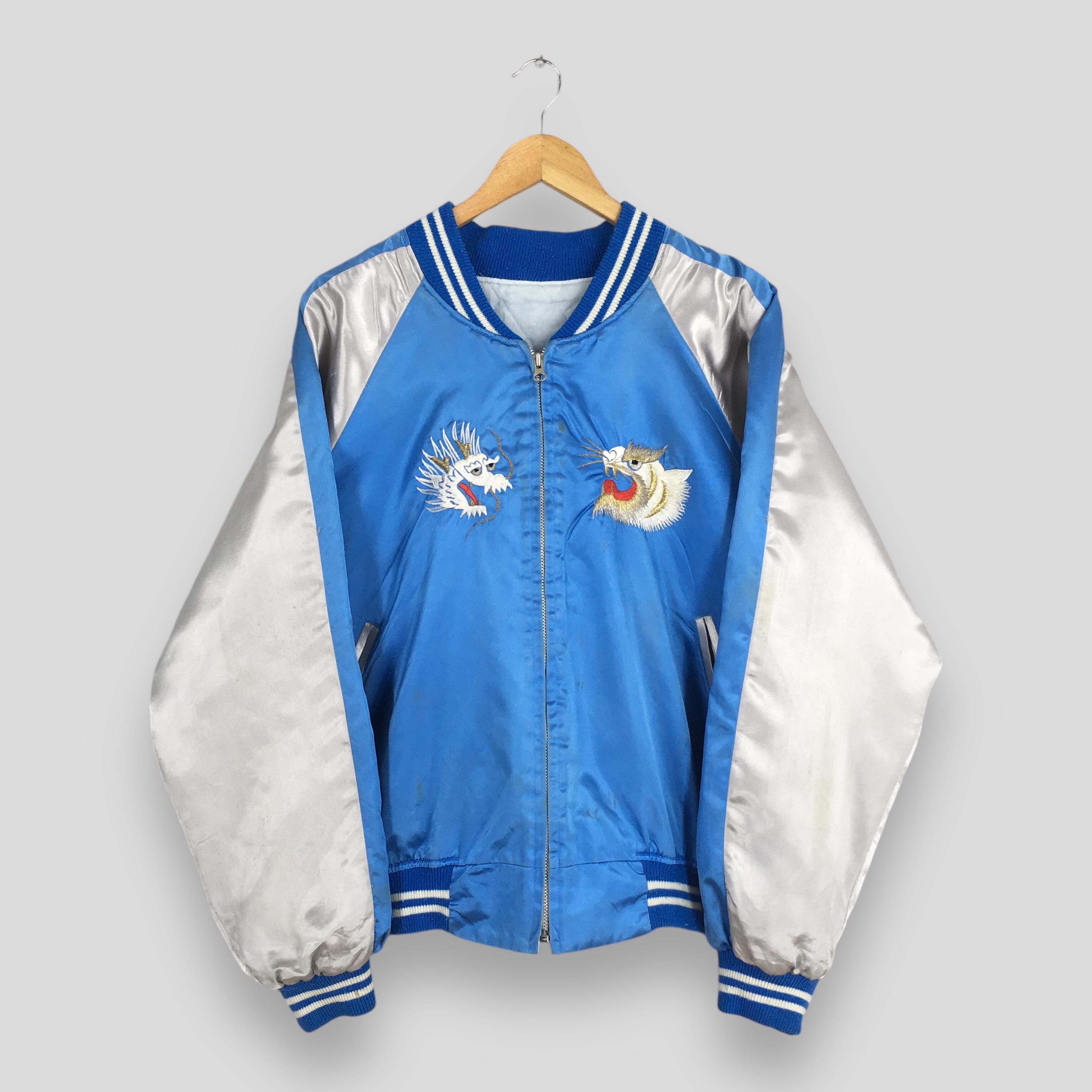 Vintage Sukajan Yokosuka Dragon Souvenir Jacket Xlarge 1980s