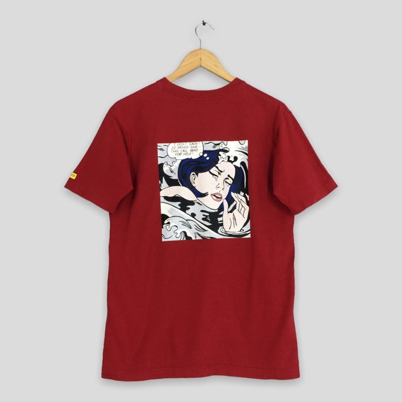ヴィンテージ　企業　ポップアート　ロイ・リキテンスタイン　オマージュ　Tシャツ 90s 90年代 ロイ・リキテンスタイン イラスト 黒 ブラック