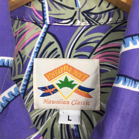 Rayon Men's Hawaiian Shirt with Loulu Palm Leaf Print