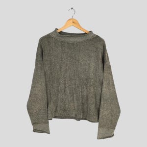 Vintage Issey Miyake Plantation Women Gray Pullover XLarge Miyake Fete Japan Designer Issey Miyake Gray Tshirt Miyake Cardigan Oversized XL
