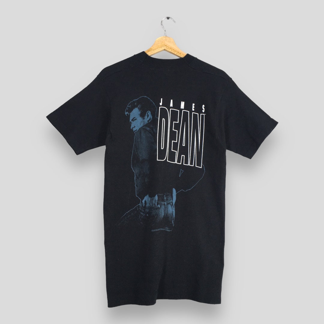 Vintage 90s James Dean Movie Promo Black T Shirt Medium 1993 James
