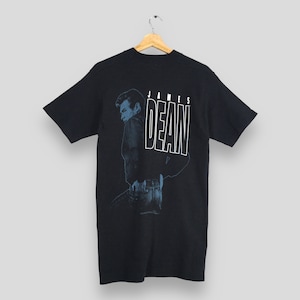Vintage 90s James Dean Movie Promo Black T shirt Medium 1993 James Dean Legend Movie American Actor Iconic Punk Fashion Rebel Tees Size M