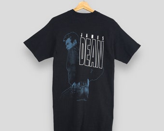 Vintage 90s James Dean Movie Promo Black T Shirt Medium 1993 James