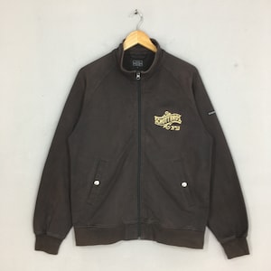 Vintage Schott Bros New York Zipper Sweater Large Schott Bros New York City Cotton Jacket Schott Bros Embroidery Casual Jacket Size L
