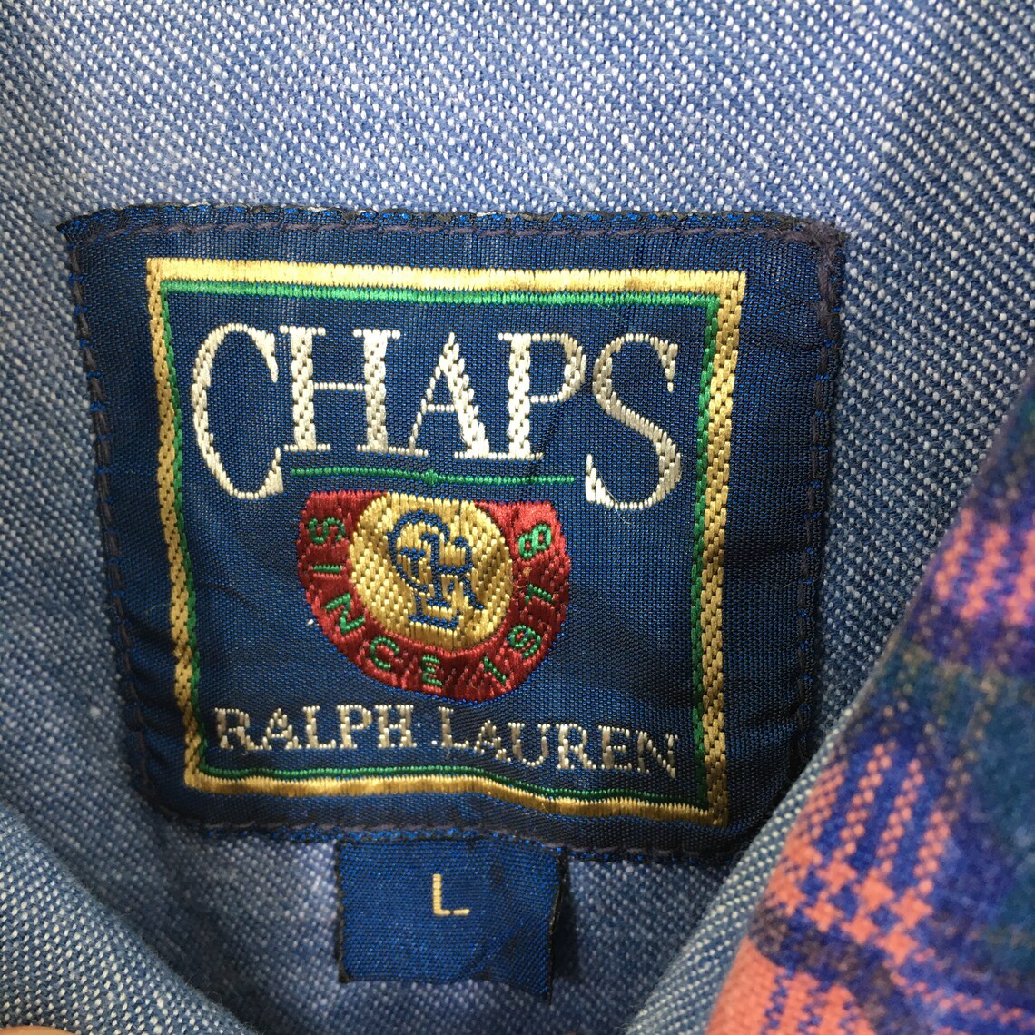 Vintage Chaps Ralph Lauren Paisley Pastel Floral Shirt Large - Etsy
