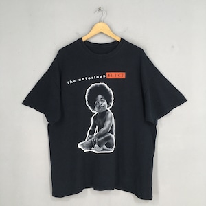 Vintage jaren 90 The Notorious Big Rapper Black T-shirt XLarge Nwa Gangsta Rap Hip Hop Festival Concert Muziek Biggie Smalls Rap Tees maat XL