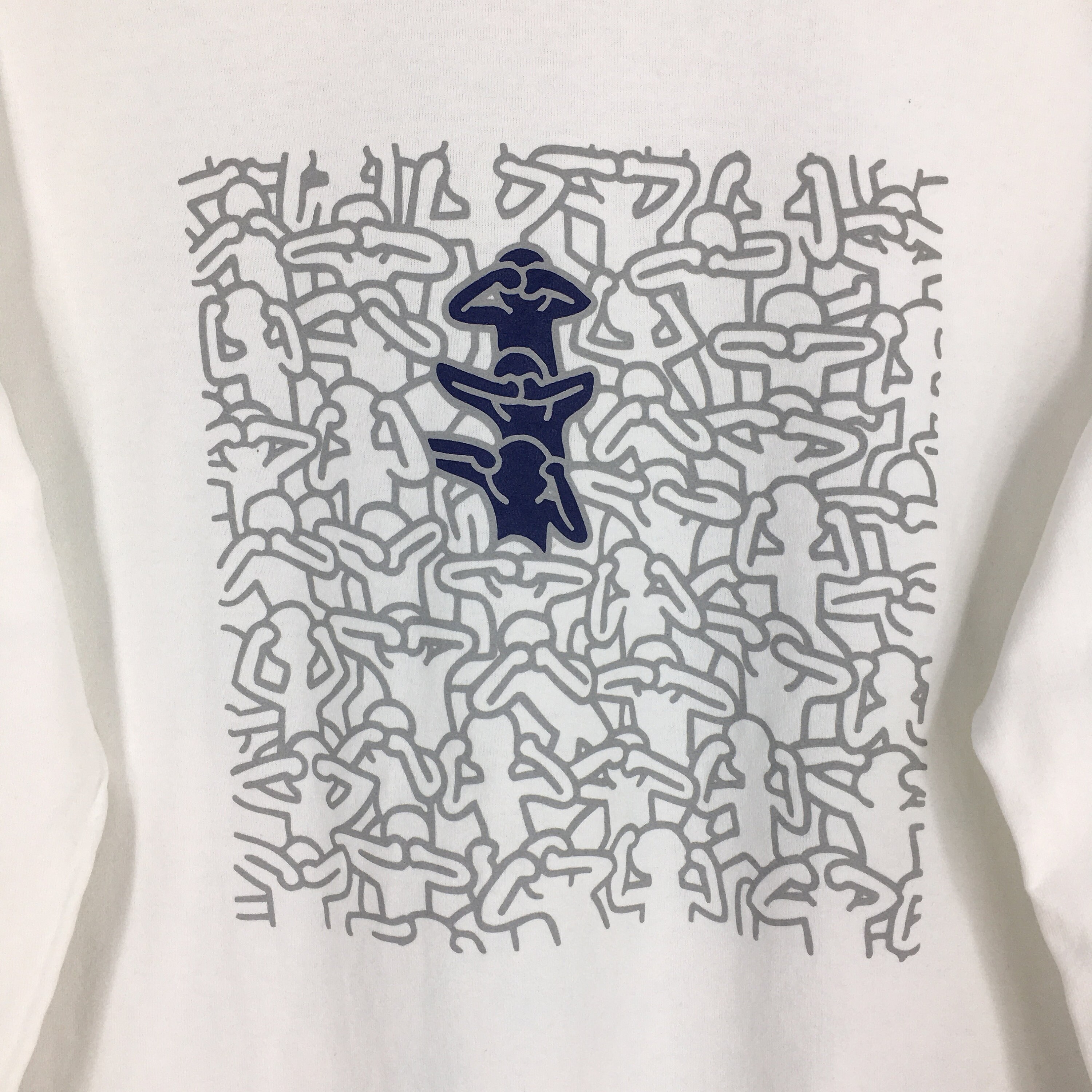 Keith Haring Graffiti Pop Art Lithographs White T Shirt