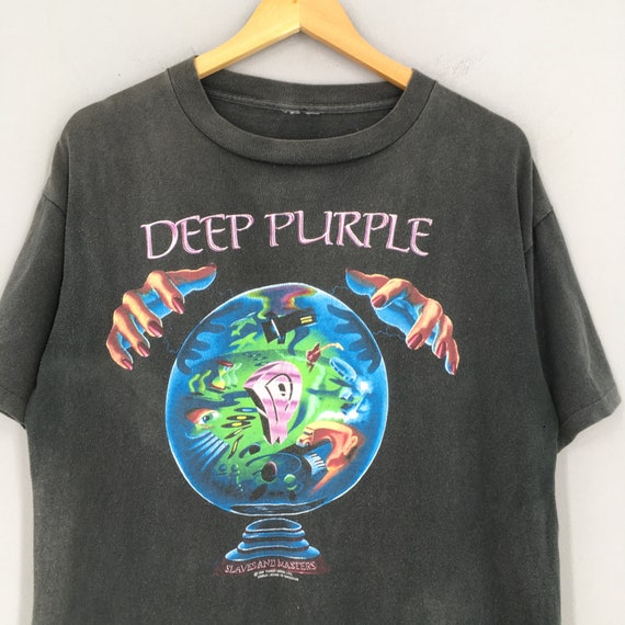 Vintage 90s Deep Purple T Shirt Medium Heavy Metal Deep Purple
