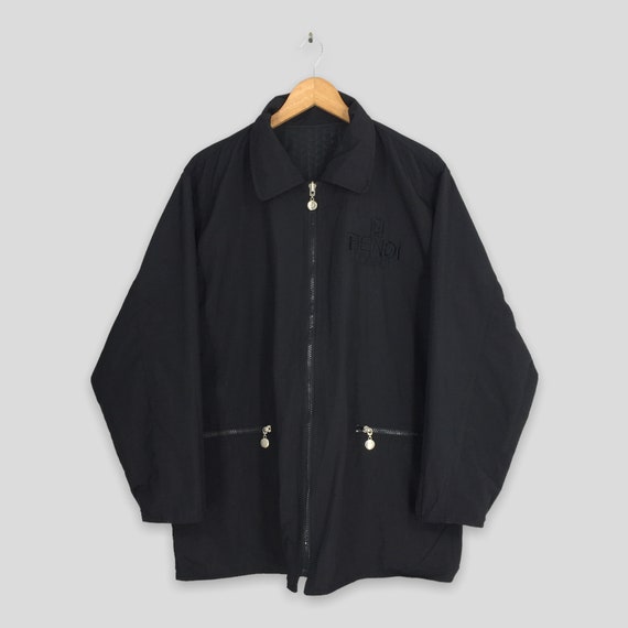 Fendi Roma Monogram  Black Reversible Jacket Larg… - image 8