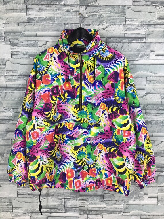 Vintage ADIDAS Windbreaker Hoodie Large 