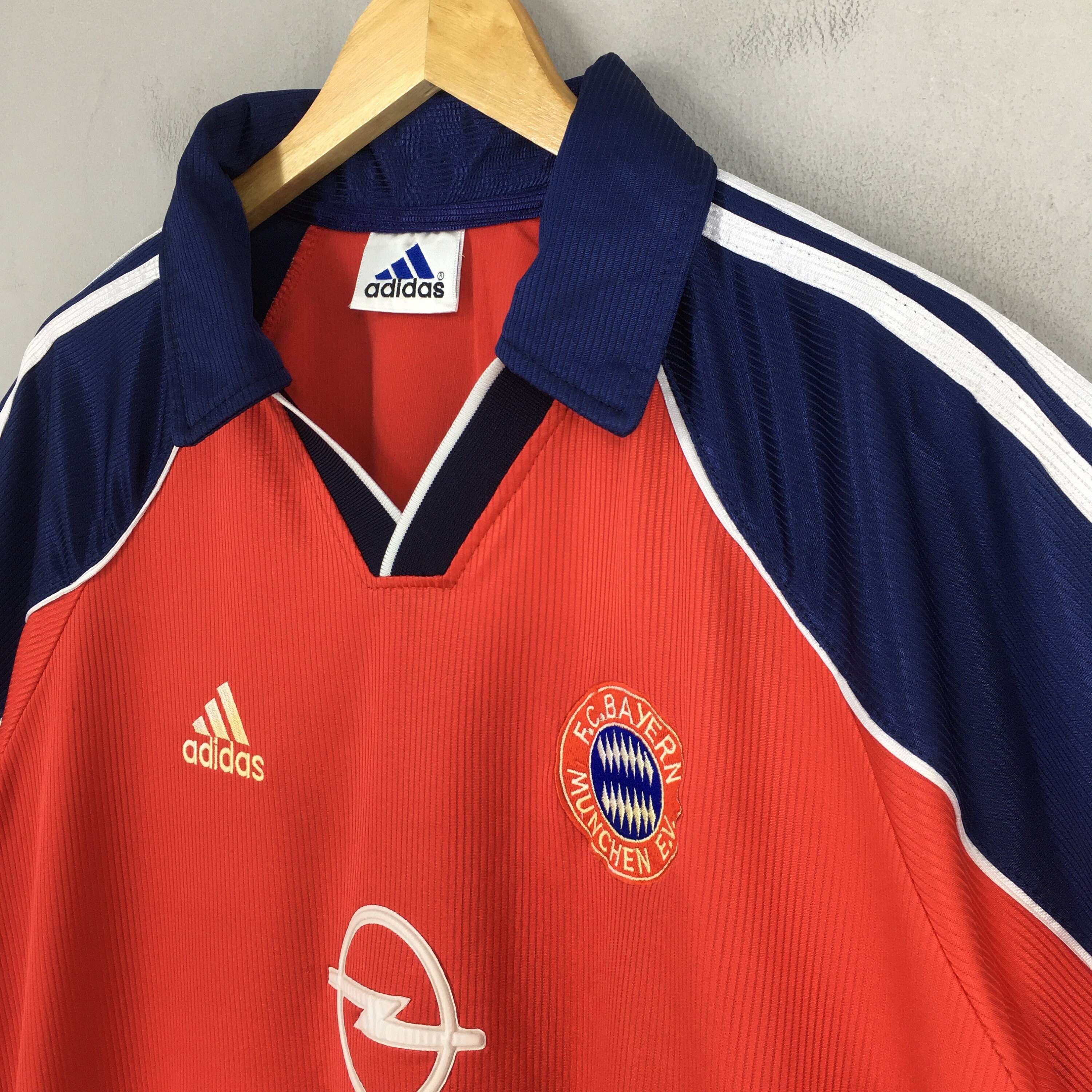 Rare Vintage 00s Adidas Bayern Munich Jersey Football L