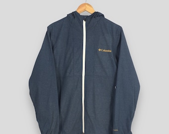 Chaqueta cortavientos vintage con capucha Columbia, talla mediana, años 90. Chaqueta Columbia USA Sportswear Company. Chaqueta Columbia azul claro, talla M.