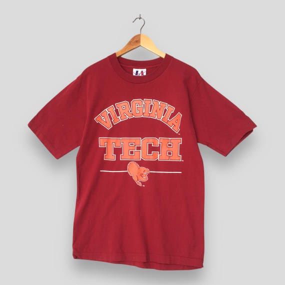 Vintage Virginia Tech Hokies NCAA Tshirt Medium Virginia Tech University Printed Shirt Virginia Polytechnic Institute Tee VT Hokies Fan Gift