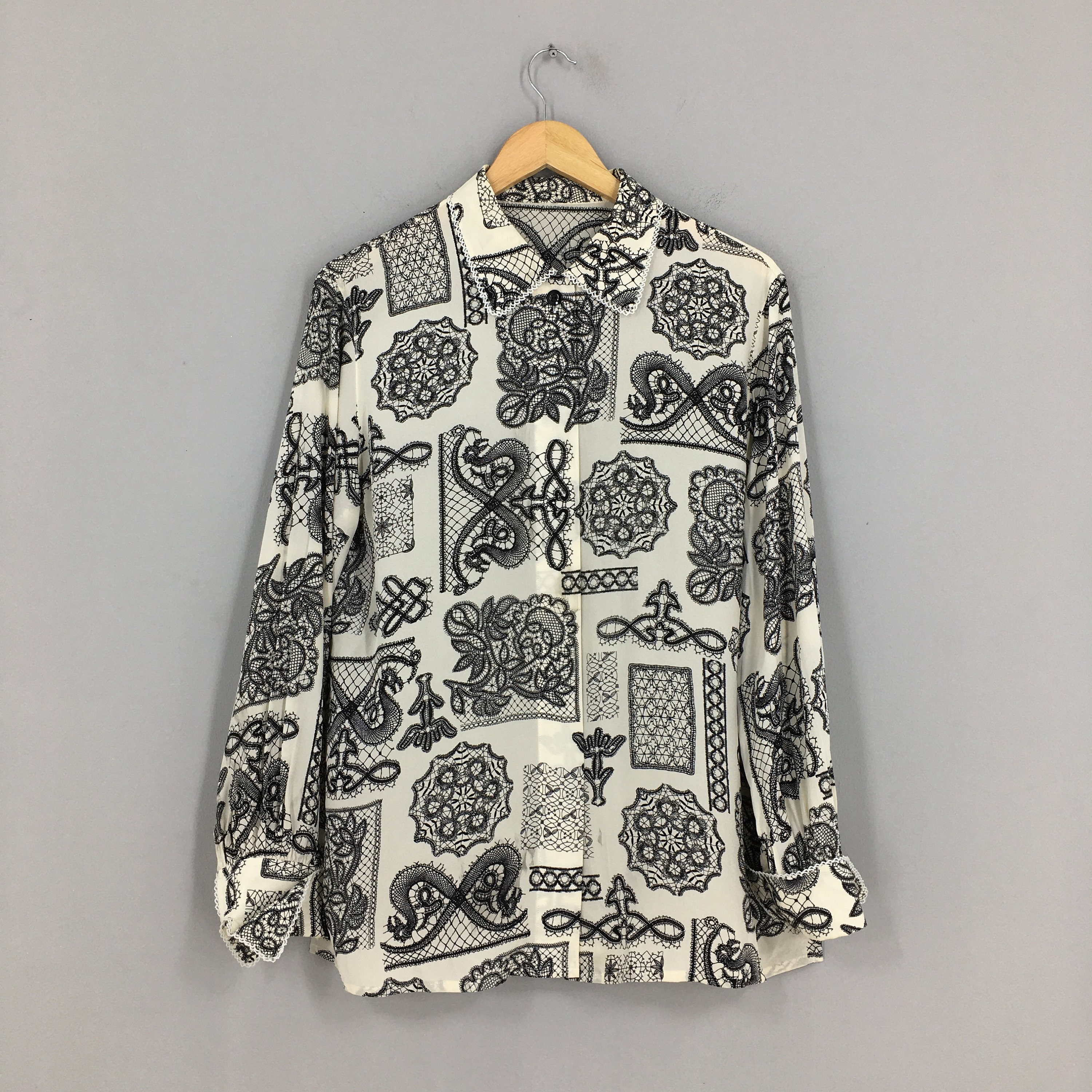 Vintage Christian Dior Buttondown Blouse Rayon Shirt Medium | Etsy