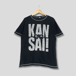 Sissy Kansai Yamamoto Tshirt Średni Vintage 90&#39;s Czarny Tee Kansai Man Japoński Projektant Kansai Homme Tees Rozmiar M