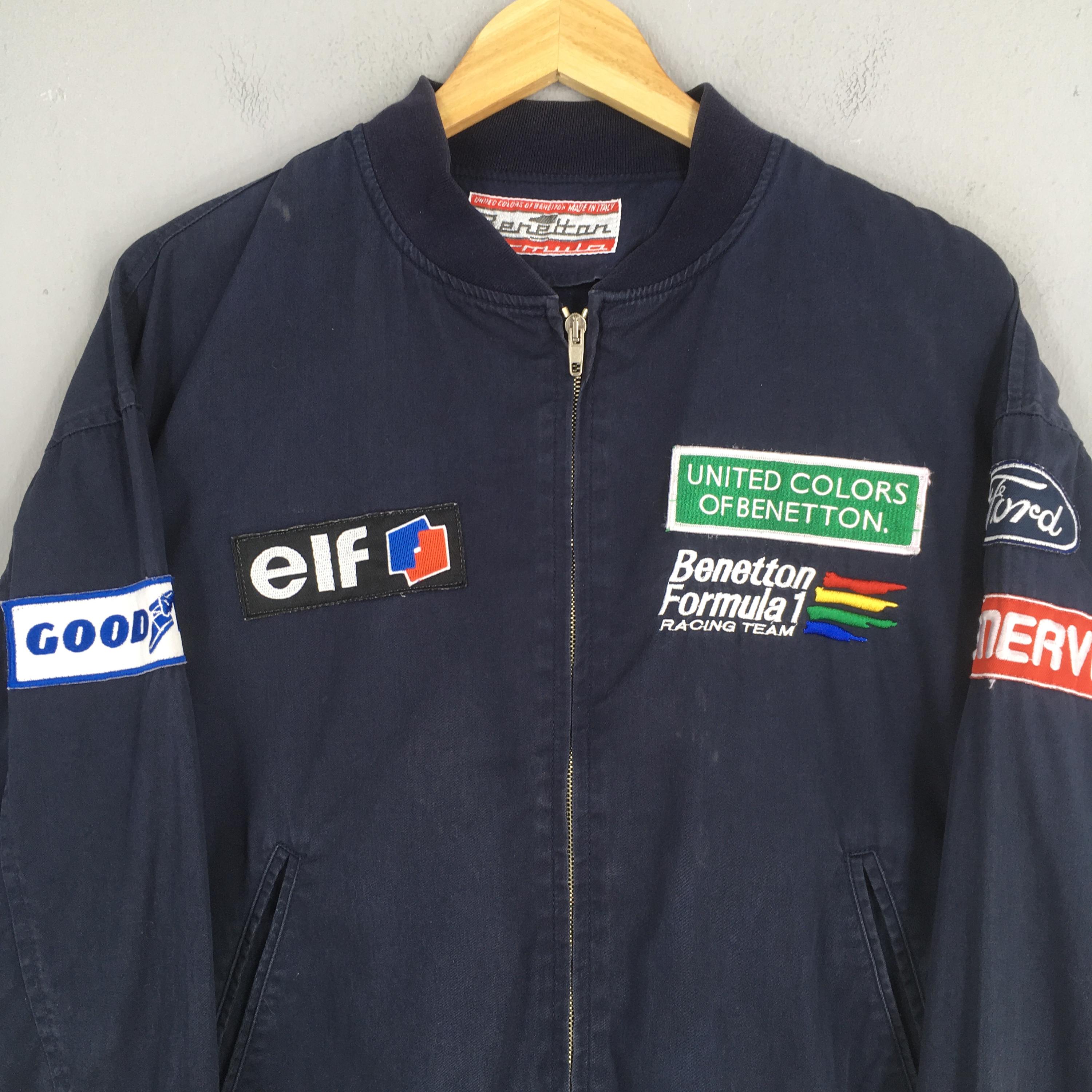 Vintage Benetton Mild Seven Formula 1 Embroidered Jacket Large F1
