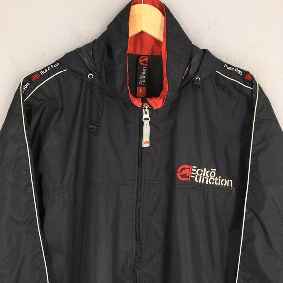 Vintage 90's Ecko Function Windbreaker Hoodie Jacket Large Vintage 90's Ecko Function Windbreaker Hoodie Jacket Large