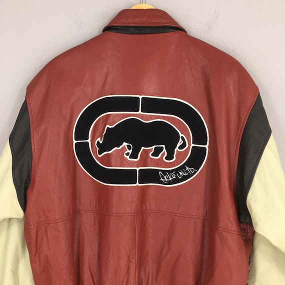 Vintage Y2K Ecko Function Leather Jacket Medium E… - image 10