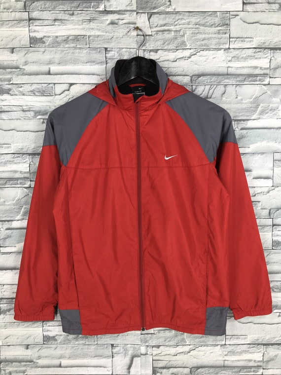 nike windbreaker jacket red