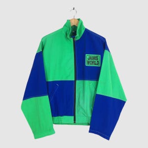 Vintage Jams World Colorblock Windbreaker Medium 1990s Jams World