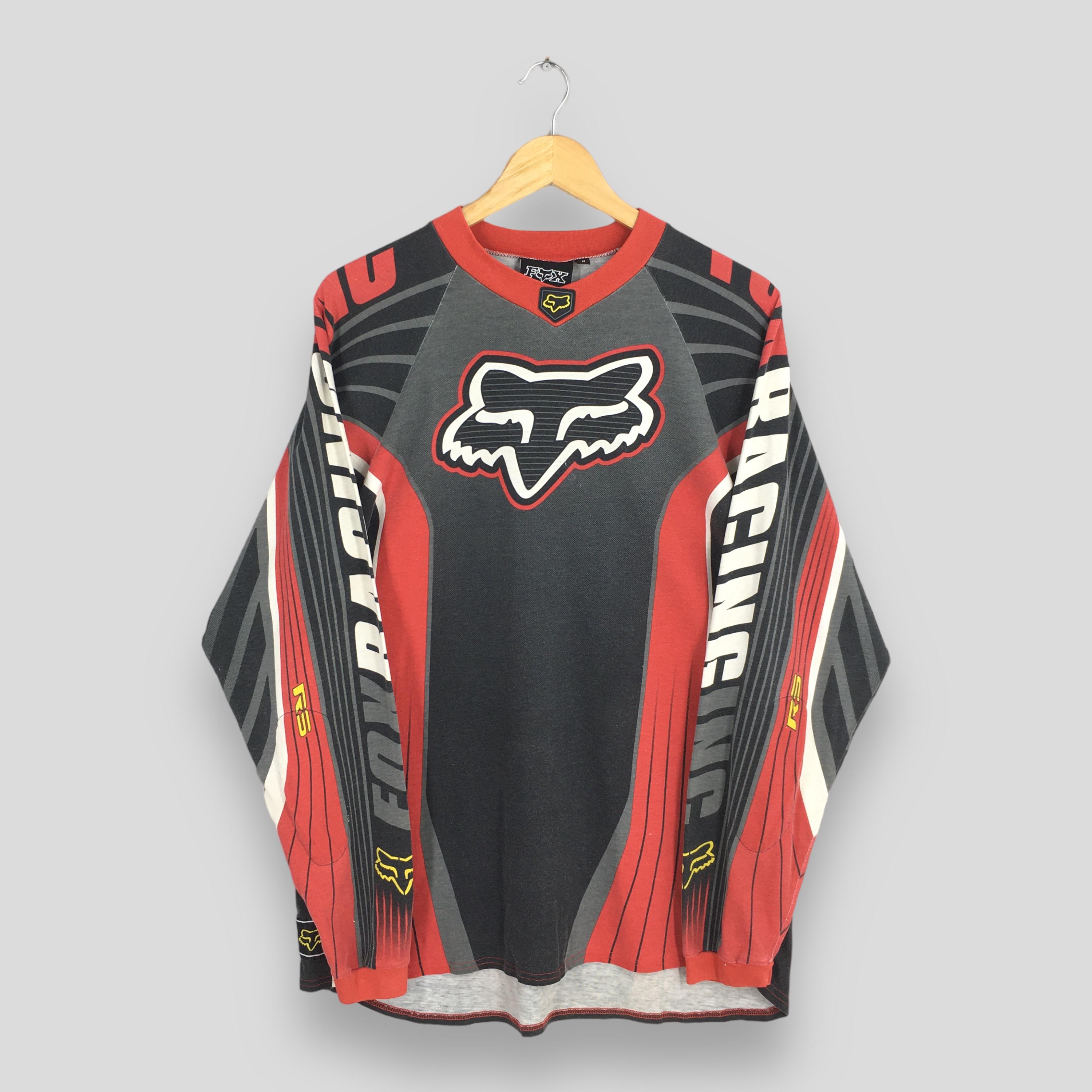 Vintage 90's Fox Racing Team Motocross Red Jersey Medium Fox Vintage 90's Fox Racing Team Motocross Red Jersey Medium Fox
